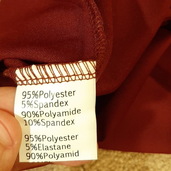 NWT Jasambac/Elensa Maroon Sparkly Evening Dress (Small) - Picture 10 of 11